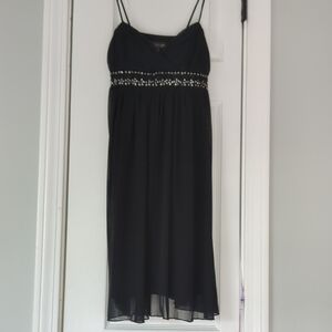 City Triangles Black Sequin Embellished High Low Sundress